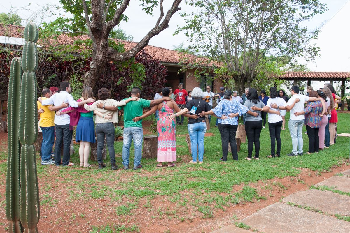 participantes do seminário “A água na perspectiva do Bem Viver”, organizado pelo Fórum de Mudanças Climáticas e Justiça Social (FMCJS) e pelo Movimento de Educação de Base (MEB)
