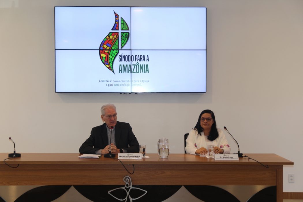 Lançamento do documento preparatório ao Sínodo da Amazônia na CNBB, em Brasília. Foto: Repam-Brasil